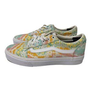 Vans Women's Old Skool Ward Multicolor Lace Up Low Top Skateboard Shoes Size 9.5